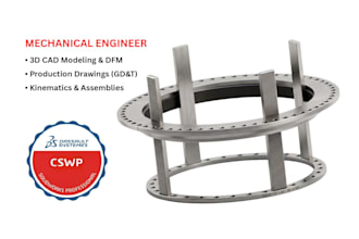 be your mechanical engineer for mechanical engineering and 3d cad design