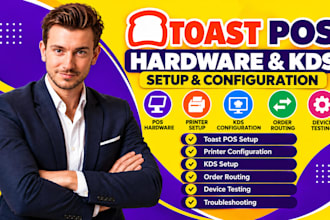 configure toast pos hardware printers kds setup and installation