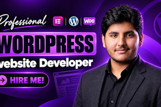 build a wordpress website with elementor