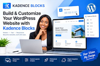 design and customize your wordpress website using kadence blocks