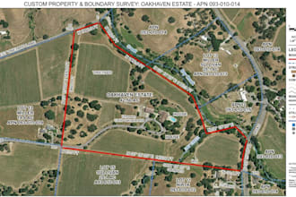 create custom real estate, property boundary, parcel and land maps
