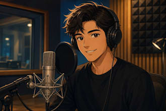 record deep samurai male UK or USA voice and be your professional male actor