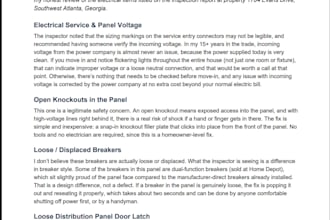 review your home inspection report