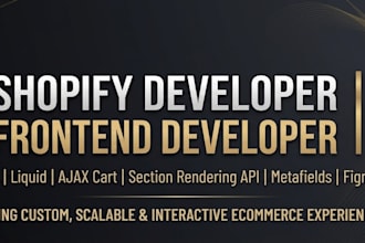 build custom shopify theme or customize liquid code