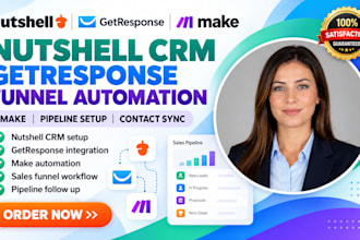 setup nutshell crm getresponse make sales pipeline funnel automation