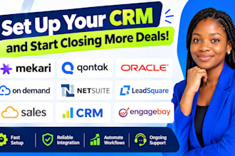 setup mekari qontak oracle on demand net suite leadsquare sales CRM engagebay