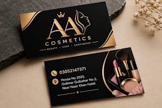 design a modern minimalist business card
