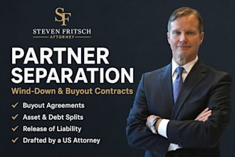 draft business closure letters, creditor notices and legal agreements