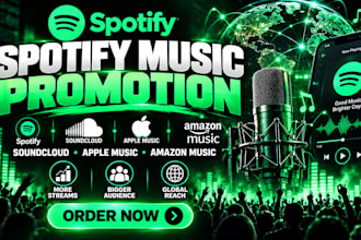 do  spotify music promotion soundcloud music apple music promotion amazon music