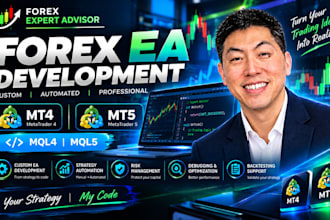 build a custom automated forex trading bot for mt4 mt5