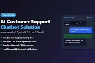build an ai customer support chatbot with botpress and human handoff