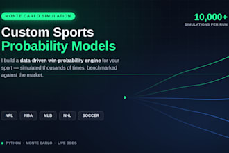 build a custom sports probability model with monte carlo simulation