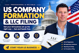 complete US company formation and llc filing