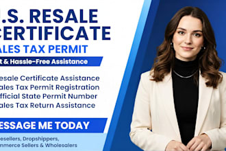 apply for seller permit and resale certificate in texas, florida, california, ny