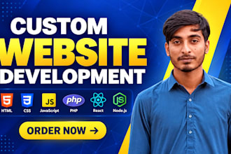 do website development as full stack developer react js node js