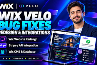fix wix velo bugs wix redesign stripe api payment integration wix cms