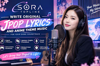 write your kpop song and record korean female vocals for producers and labels