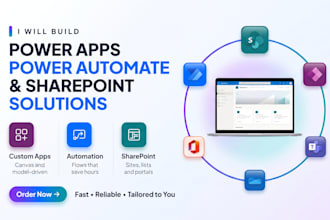 build power apps, power automate and sharepoint solutions