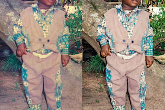 restore old blurry photos to HD clear and colorize old pictures