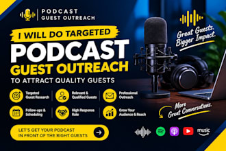 do targeted podcast guest outreach to attract quality guests