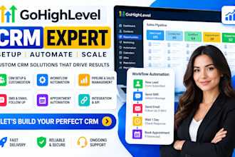 setup gohighlevel CRM automation workflow pipeline SMS lead follow up system