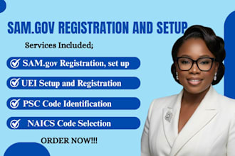 do sam gov registration, uei , cage code, naics and psc code
