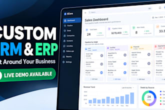 build custom CRM erp and business software