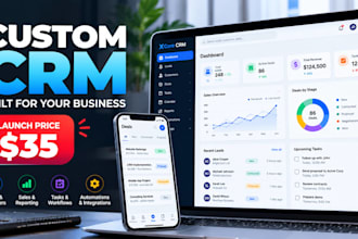 build custom CRM and business management software