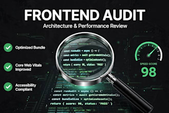 audit your web app frontend architecture and performance