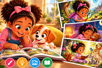 create custom childrens storybook illustrations