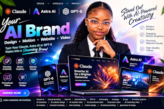 be your claude branding design gpt6 astra motion graphics astra ai website video