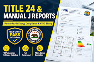 do title 24 cf1r report for adu garage conversion and hvac manual j