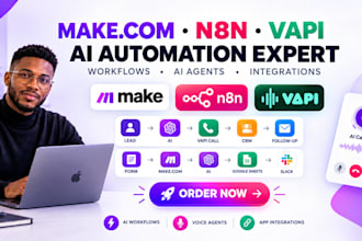 setup n8n make com ai automation with API vapi retell ai voice calling agent