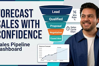 build a sales pipeline dashboard from hubspot, salesforce or pipedrive