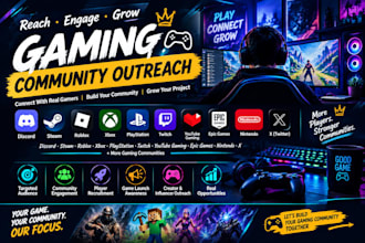 do discord dm, gaming community outreach, steam, roblox, xbox, playstation, ps5