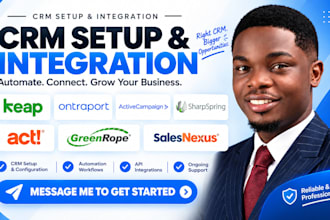 setup keap ontraport activecampaign sharpspring act greenrope salesnexus CRM