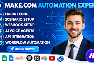 fix make com automation make com expert make com social media scenario made com