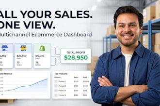 build a multichannel ecommerce dashboard for shopify and amazon