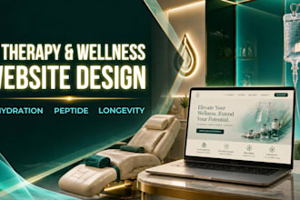 design mobile iv hydration website peptide therapy website iv therapy website
