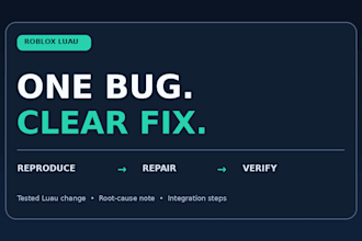 fix roblox luau bugs and explain the cause