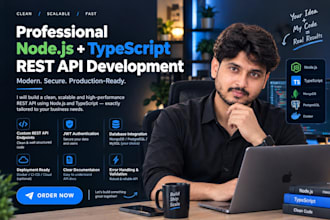 build a professional nodejs typescript rest API