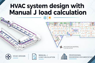 provide hvac system design with manual j load calculation