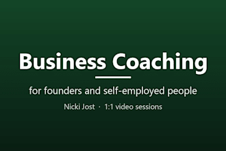 be your business coach for founders and self employed people
