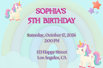 create personalized birthday invitations