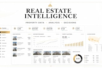build real estate investment dashboard, property database and analysis system