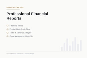 analyze your financial statements and financial reports