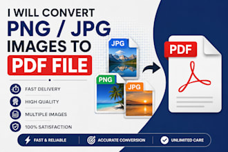 convert png or jpg images to PDF files