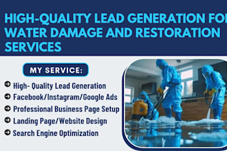 do quality water damage restoration leads, flood cleanup, mold remediation leads