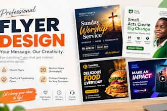 do flyer design, charity flyer, motion flyer, graphic design flyer, church flyer