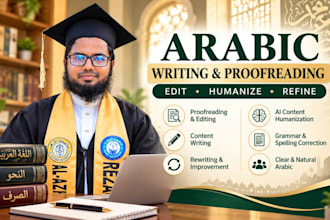 write, proofread, edit, and humanize arabic content